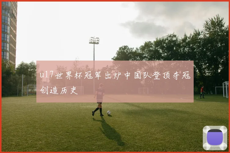u17世界杯冠军出炉中国队登顶夺冠创造历史